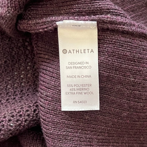 Athleta Verona Knit Wool Plum purple pullover
Hooded Sweatshirt - Picture 9 of 12